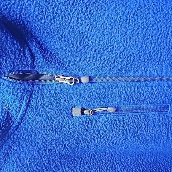 NWT Eddie Bauer Sherpa Fleece Jacket Sz XL Royal and Gray - Picture 4 of 13